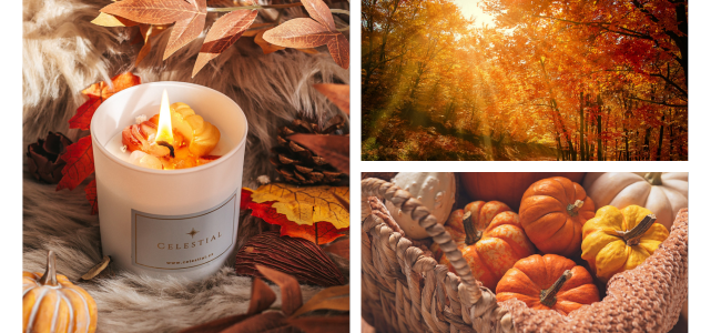podzimní vonná přírodní svíčka pumpkni spice