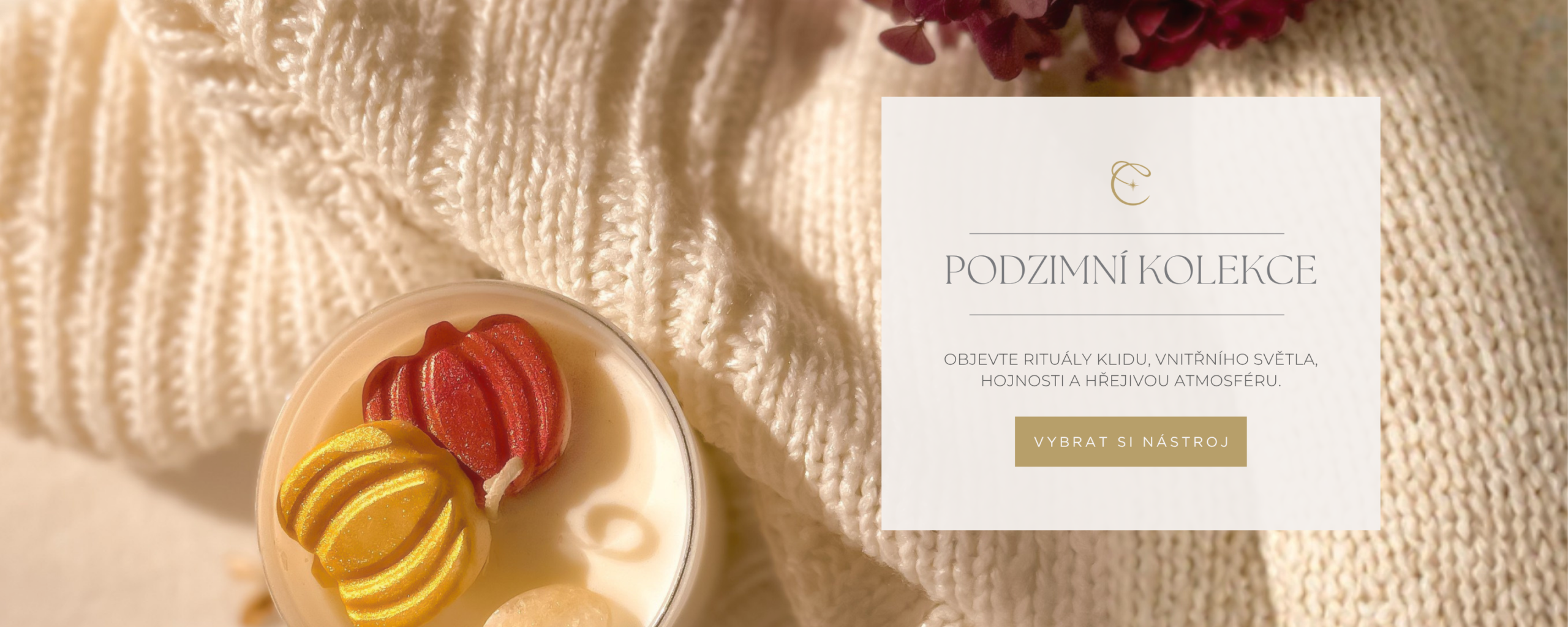 přírodní podzimní vůně a svíčky Celestial